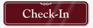 Check-in - Sign Check