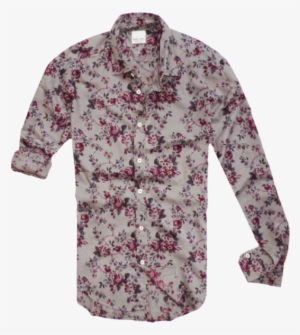 ~zara Slim Fit Floral Grey Long Sleeve Shirt - Floral Shirt Zara Men
