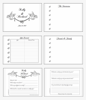 Wedding Guest Book Layout