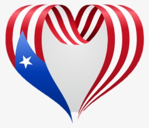 Bandera De Puerto Rico Corazon