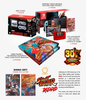 Enter Our Sf30 Giveaway For A Chance To Win Collectible - Street Fighter 30th Anniversary Nintendo Switch