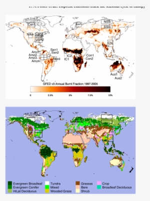 Geographic Distribution Of The Regions Analysed, Overlayed - Region