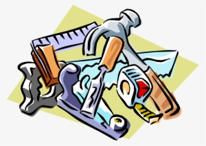 Vector Illustration Of Carpentry And Woodworking Tools - Carpenter Tools Clipart Png