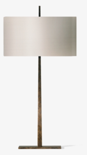 Porta Romana Tapering Harral Lamp, Small Burnt Silver - Lampshade