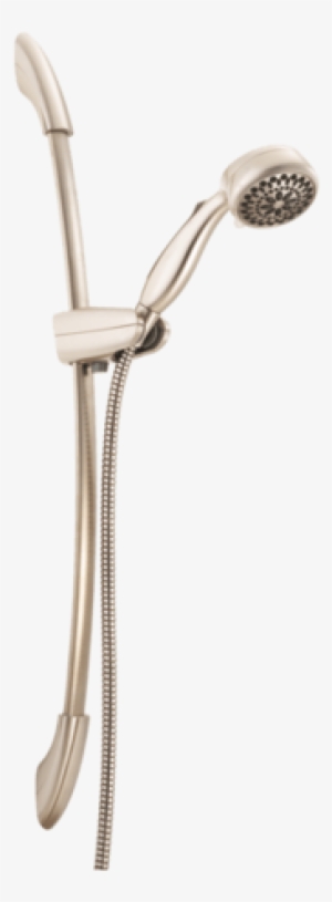 Delta 75802sn Hand Held Shower Head With 28" Slide - Delta Satin Nickel 7-spray Shower Head 75805sn