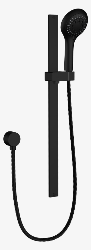 Vivace Shower Rail - Matt Black Shower Fixtures