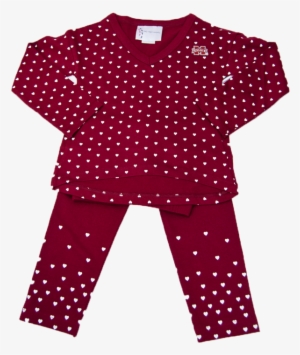 Toddler Banner M Heart All Over Long Sleeve Top - Skirt