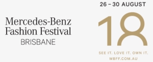 Mercedes Benz Fashion Festival Brisbane - Mercedes Benz Fashion Week 2018