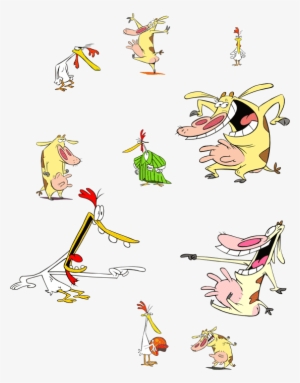 Cartoon Network Cow And Chicken Characters - Cow And Chicken Vector ...