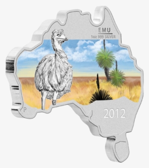 Silver Coin &quot - Australia Shaped Coin
