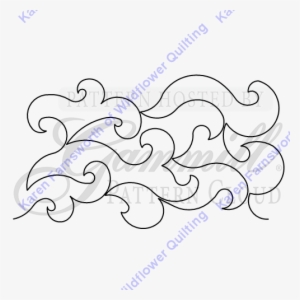 Curling Waves E2e - Line Art