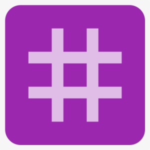 Hashtag 2 Icon - Hashtag Purple