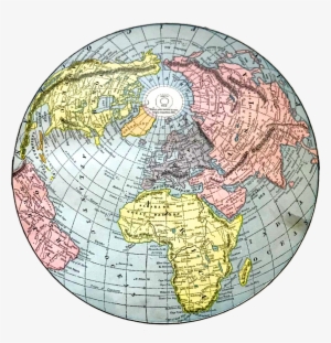 Vintage Round Map Clip Art Downloads Png - Old World Map - Rathbun 1893 - 23 X 28.98