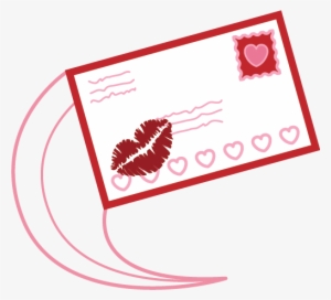 Postcard Kiss Lips Stamp Heart Valentine Valentinesfree - Email