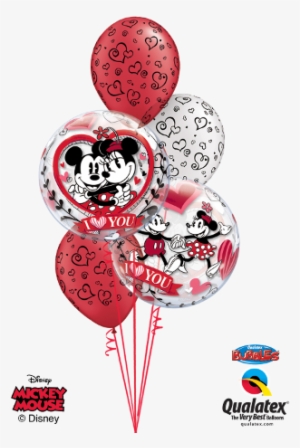 Mickey & Minnie I Love You Bouquet - Happy Birthday Frozen Balloons