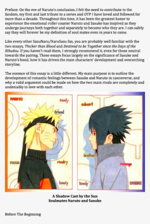 Soul Mates Naruto And Sasuke - Naruto Sasuke Soulmates