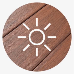 Pvc Decking Closeup With Sun Icon - Icon