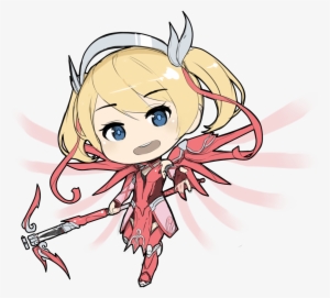Caster Riku On Twitter - Pink Mercy Chibi Png