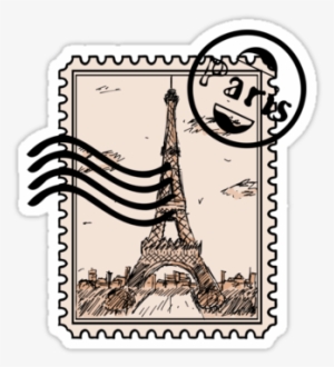 Go To Image - Paris Postage Stamp Png