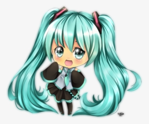 Hatsune Miku Clipart Cute Chibi - Chibi