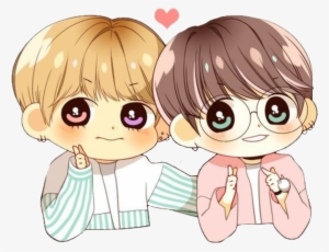 Bts Jungkook Cute Chibi Btsjungkook Jimin Png Cute - Chibi Taekook Drawings