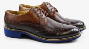 Derby Shoes Amelie 3 Crust Tan Blue Finish Wl Blue