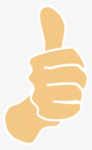 Thumbs Up, Modified Original With White Borders Svg