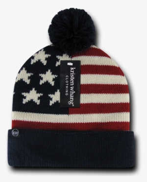 Decky American Flag Design Beanie Star Stripes Perfect
