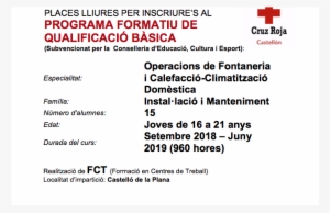 Oferta Formativa Creu Roja - Proposal