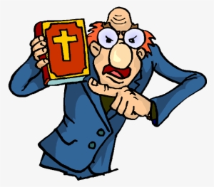 2 Corinthians - Angry Priest Clipart