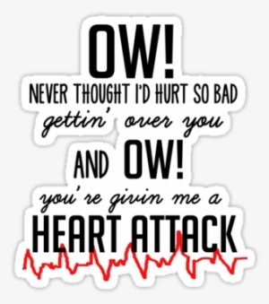 One Direction Lyrics Sticker