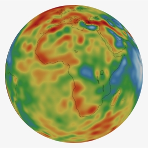 Illustration Of Grace-fo Gravity Data Over Africa