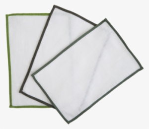 Color Edge Fold Over Cocktail Napkin - Napkin