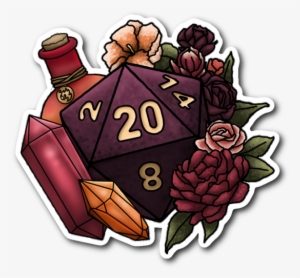 Sorcerer D20 Die-cut Sticker - D&d Dm Inspiration Stickers