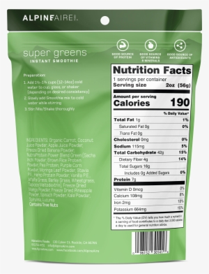 More Images - - Alpine Aire Foods 30137 Banana Berry Smoothie