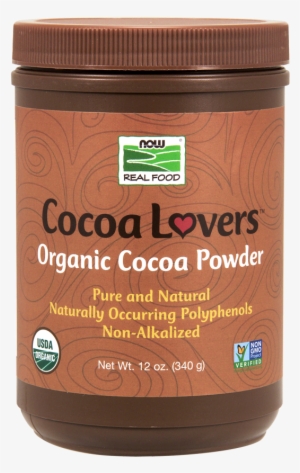 Cocoa Powder, Certified Organic - Now Foods Organic Cocoa Powder - 12 Oz