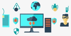 Antivirus - Black World Map Silhouette