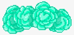F2u Pixel Flower Crown By Birdurmurdur-darjyy7 - Green Flower Crown Png
