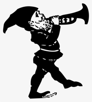 Gnome Clipart Transparent - Gnome Png Black And White