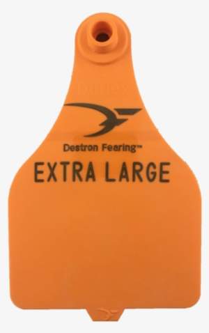 Duflex Extra Large Cow Custom 1 Side Ear Tag With Blank - Cattle