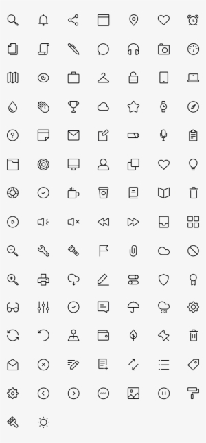 Pack Preview - Material Design Icons Small