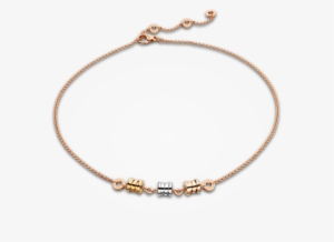 Zero Stationary Link Necklace, , Necklace, Bvlgari, - Bracelet Femme Or Rose