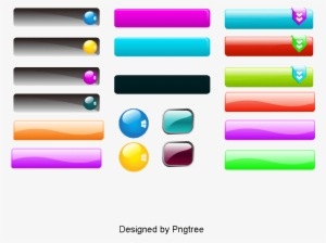 Vector Buttons, Icon, Push Button, Vector Png And Psd - Graphic Design