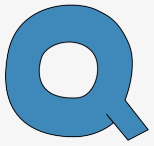 Blue Alphabet Letter Q Clip Art - Letter