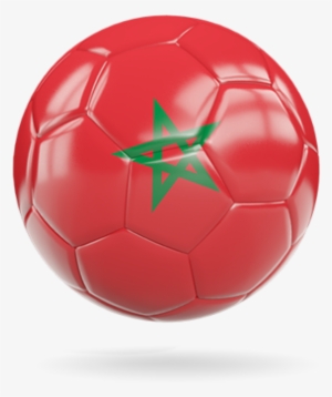 Morocco Soccer Ball Flag Png