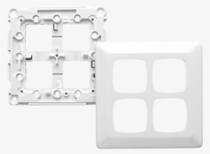 P2034/2vh Switch Grid Plate And Cover, 4 Gang, Large - Large Format