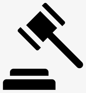 Auction Comments - White Auction Hammer Icon