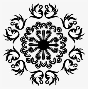 Png B/w - Rangoli Clipart Black And White Hd