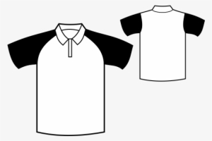Black - Polo Shirt Black And White
