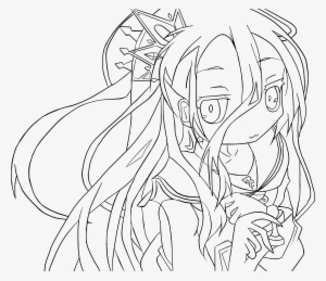 [ Img] Yeah I Drew Shiro From No Game No Life - Line Art